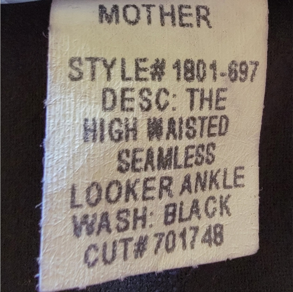 🤎NWOT Mother High Waisted Seamless Looker Ankle Python Print Leggings, Size 28 - Picture 7 of 9